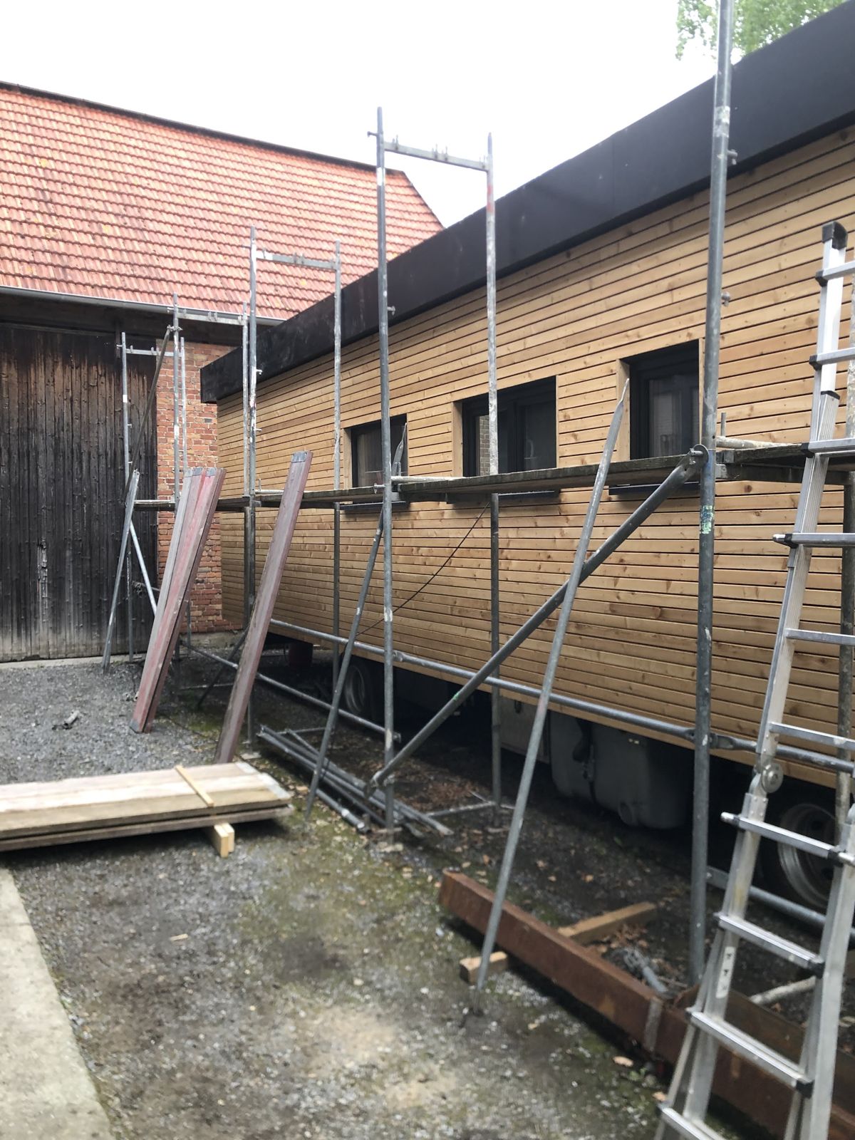 Holzfassade aus Lärche